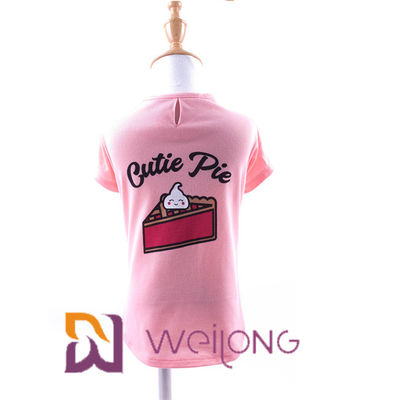 Customizable Spring / Summer T Shirts For Dogs Cotton Jersey 180G