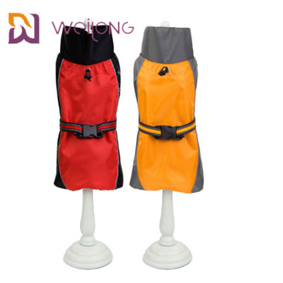 Low Permeability Reflective Stripe Buckle Dog Rain Suit Large Dog Raincoat
