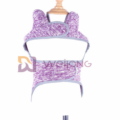 Warp Fleece Lining Dog Anxiety Vest Jacket Purple Fleece Dog Coat