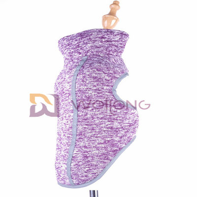 Warp Fleece Lining Dog Anxiety Vest Jacket Purple Fleece Dog Coat