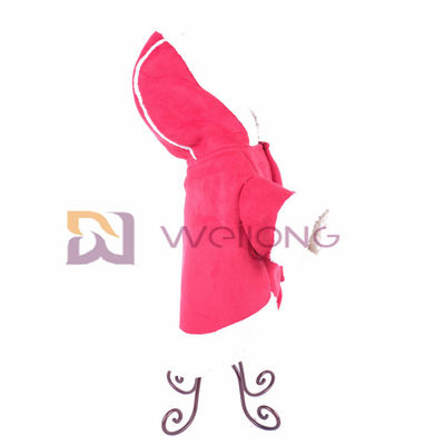 ISO9001 Imitate Leather Hoodie Pet Jacket Autumn Raw Edge Warm Dog Jacket