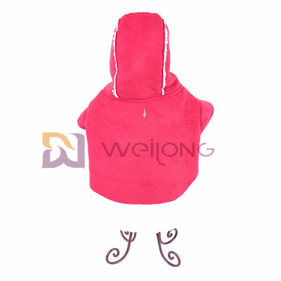 ISO9001 Imitate Leather Hoodie Pet Jacket Autumn Raw Edge Warm Dog Jacket