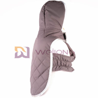 Reflective Patch Dog Coats With Hoods Velcro Opening Taslan Quilting Pet Jacket