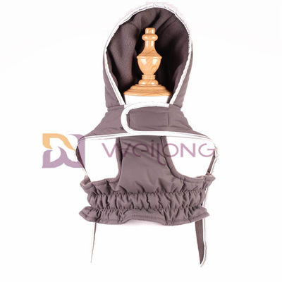 Reflective Patch Dog Coats With Hoods Velcro Opening Taslan Quilting Pet Jacket