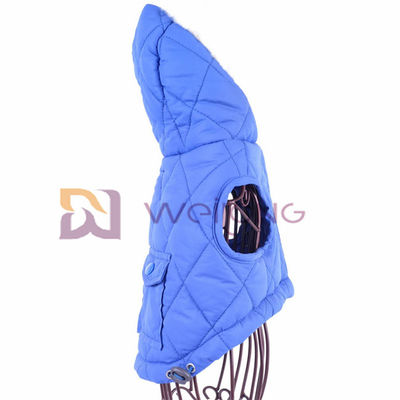 Adjustable Fit Poly Taffeta Lining Cute Dog Clothes Blue Pongee Quilting Rabbit Xxs Puppy Clothes