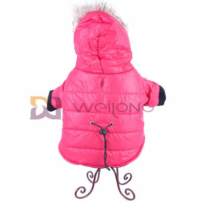 Wadding Snaps Filling Opening Fur Hood Pet Clothing Hoodie Polyester dog outerwear
