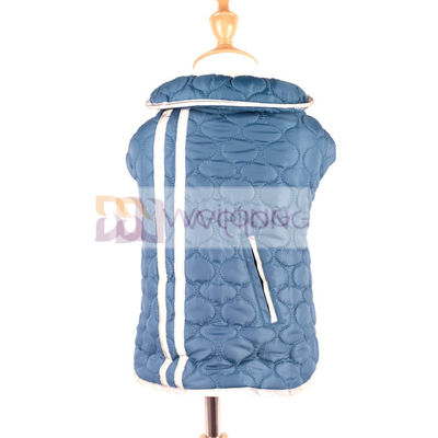 Windproof Reversible Plaid Dog Coats Reflective Stripe Poly Pongee Waterproof Dog Jacket