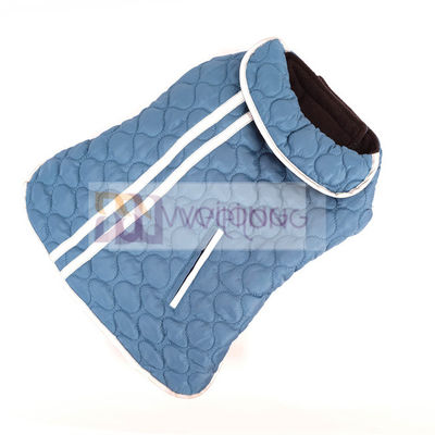 Windproof Reversible Plaid Dog Coats Reflective Stripe Poly Pongee Waterproof Dog Jacket