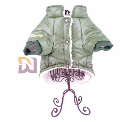 Air Force Snaps Button Opening Pet Jacket Mixed Olives Stylish Dog Coat ISO9001