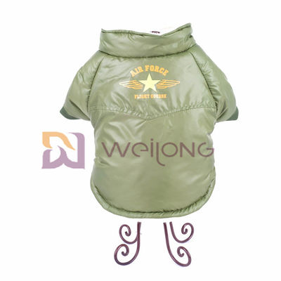 Air Force Snaps Button Opening Pet Jacket Mixed Olives Stylish Dog Coat ISO9001