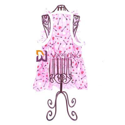 Good Elasticity Bow Digital Print Pet Skirt Breathable Poly Jersey 180G Custom Puppy Skirt