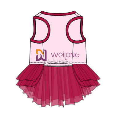 Breathable Comfortable Tulle Skirt Happy Birthday Dog Outfit Customized ISO9001