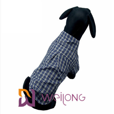 Pet Clothes Cotton Plaid Dog Shirts For Medium Dogs ISO9001
