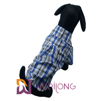 Pet Clothes Cotton Plaid Dog Shirts For Medium Dogs ISO9001
