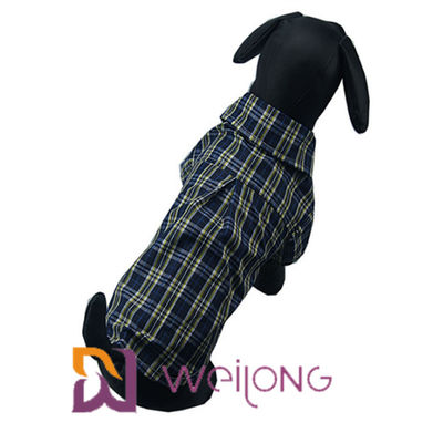 Pet Clothes Cotton Plaid Dog Shirts For Medium Dogs ISO9001