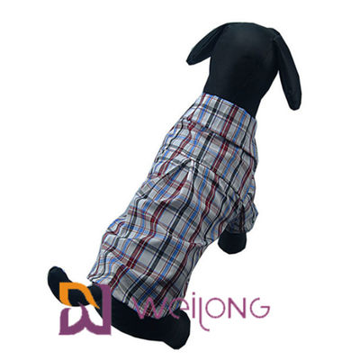 Pet Clothes Cotton Plaid Dog Shirts For Medium Dogs ISO9001