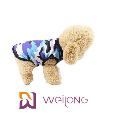 Camo Dog Shirt Pet Clothing Sleeveless Plain T Shirt Colorful Breathable Mesh