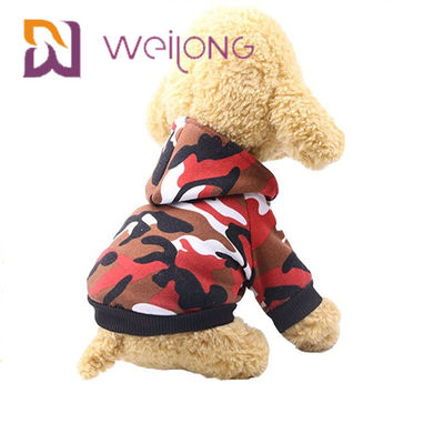 PET T-Shirt Customized Digital Print Camo Dog Hoodie / Sweatshirt