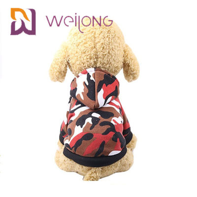 PET T-Shirt Customized Digital Print Camo Dog Hoodie / Sweatshirt