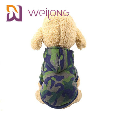 PET T-Shirt Customized Digital Print Camo Dog Hoodie / Sweatshirt
