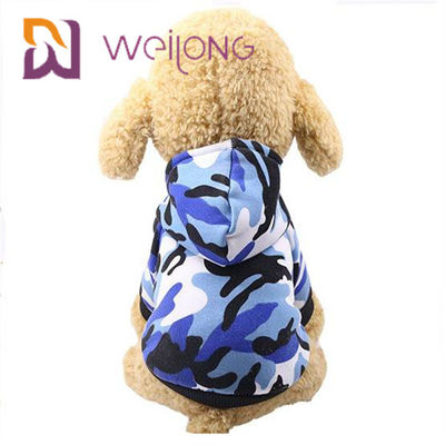 PET T-Shirt Customized Digital Print Camo Dog Hoodie / Sweatshirt