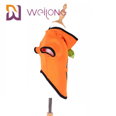 Autumn Embroidery Face Halloween Pumpkin Dog Hoodie Cat Dog Clothes