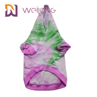 Cotton French Terry Tie - Dye Pet Hoodie House Dog Hoodies
