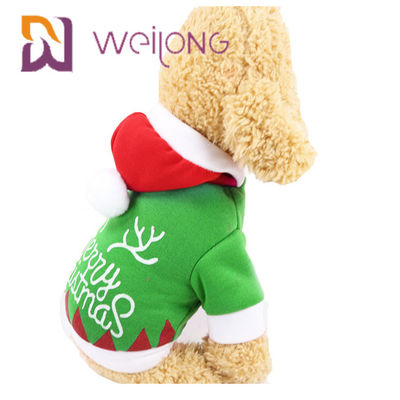 Christmas Hoodie Puppy Winter Clothes With Santa Claus Snowman Elk Dog Cat Winter Clothes