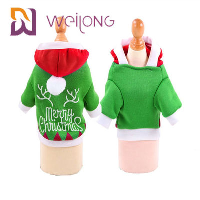 Christmas Hoodie Puppy Winter Clothes With Santa Claus Snowman Elk Dog Cat Winter Clothes