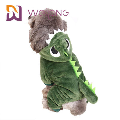 Coral Velvet Crocodile Small Dog Pajamas Cat Warm Dog Clothes Hoodie