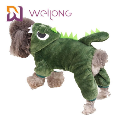 Coral Velvet Crocodile Small Dog Pajamas Cat Warm Dog Clothes Hoodie