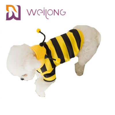 Apis Florea Pet Clothing Strip Bee Funny Costume Dog Hoodie Clothes
