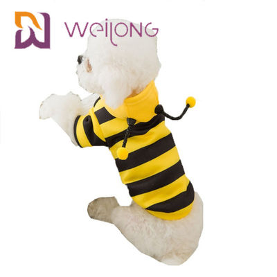 Apis Florea Pet Clothing Strip Bee Funny Costume Dog Hoodie Clothes
