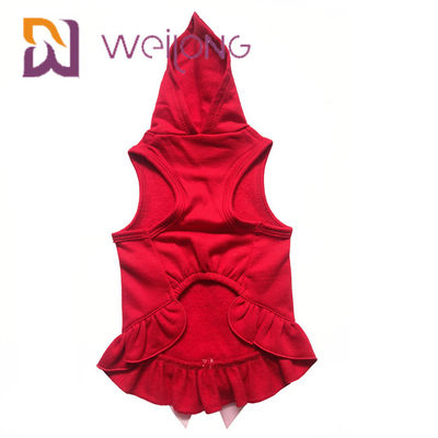 Satin Bow Printed Golden Deer Dog Winter Coat Red Christmas Hoodie For Dogs cats