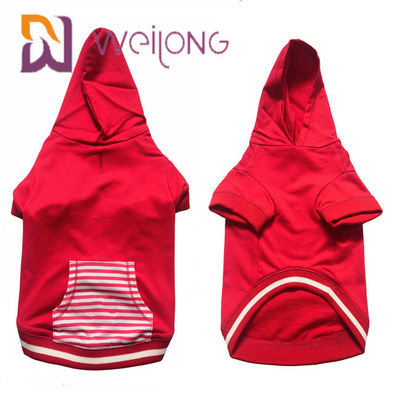 Customized Colours Printing House Pet Dog Christmas Hoodie CVC For Autumn / Winter