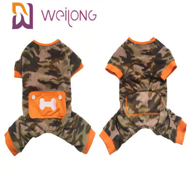 Poly Fleece Winter Pet Pajama Camo Skull Dog Fleece Onesie