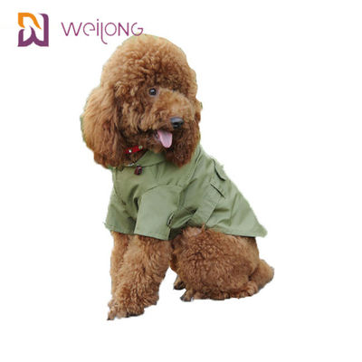 Spring Cat Wind Pet Coat Snaps Opening Cotton Twill Dog Trench Coat