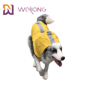 Waterproof Reflective Pet Raincoat Dog Windbreaker Jacket With Hood