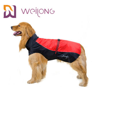 Low Permeability Reflective Stripe Buckle Dog Rain Suit Large Dog Raincoat