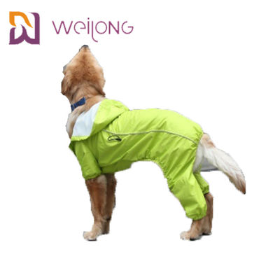 Safety Stripe Pet Raincoat Full Customization Dog Reflective Raincoat