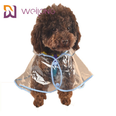 PVC Transparent Pet Raincoat Spring Summer Light Clear Dog Raincoat