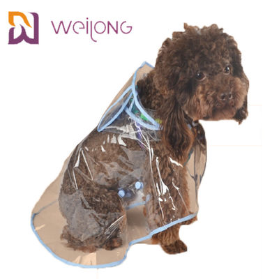 PVC Transparent Pet Raincoat Spring Summer Light Clear Dog Raincoat