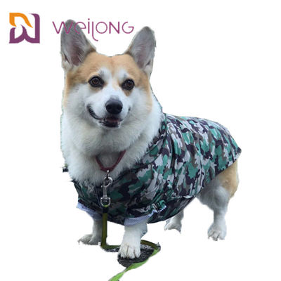 Velcro Opening Camo Pet Dog Waterproof Jumpsuit Mesh Lining