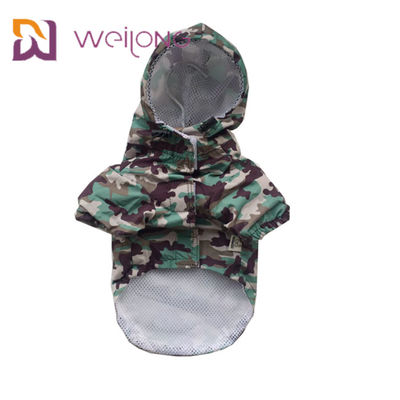 Velcro Opening Camo Pet Dog Waterproof Jumpsuit Mesh Lining
