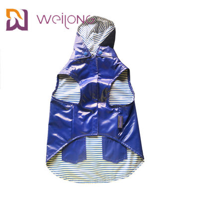 True Pocket Velcro Opening Medium Dog Raincoat Customized Double Sided