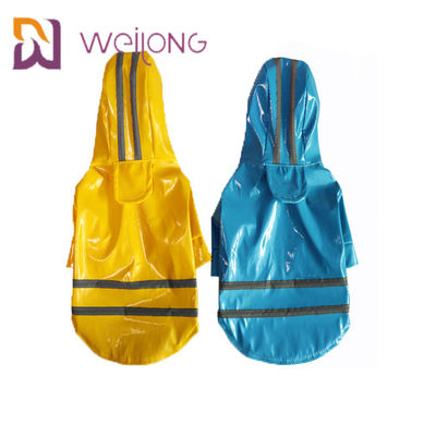 PU Leather Lightweight Pet Raincoat Windproof Puppy Rain Jacket