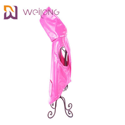 Customized Pink PU Leather Lightweight Waterproof Dog Coat Xl Dog Raincoat