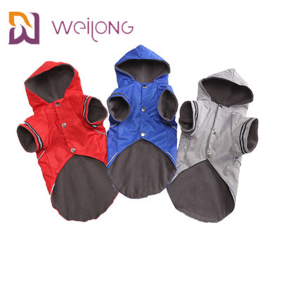 Warm Snaps Opening Dog Raincoat With Legs Waterproof Reflective Dog Rain Suits