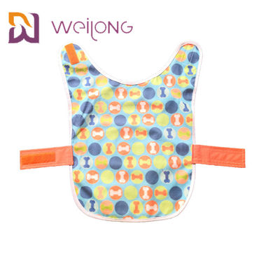 Embroider Print Polar Fleece Lined Dog Raincoat Dog Rain Suit
