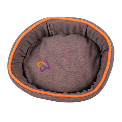 Round Flax Donut Fully Washable Dog Bed Self Warming BSCI dog comfort bed